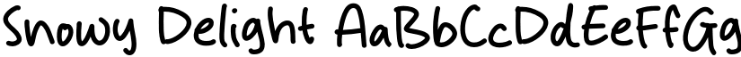 Snowy Delight font