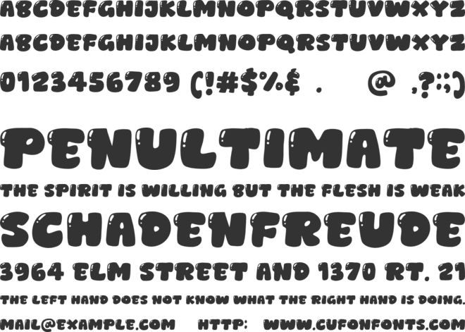 Metal Glass font preview