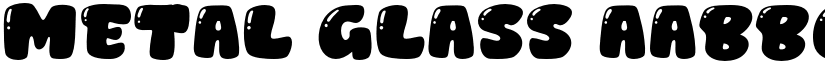 Metal Glass font