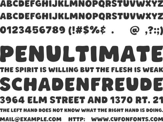 Milk Days font preview