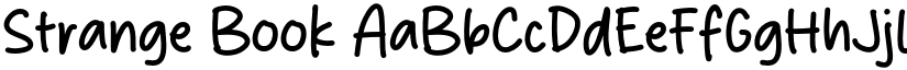 Strange Book font