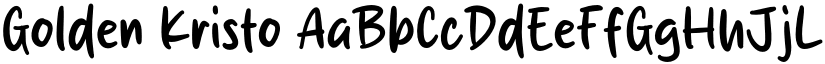 Golden Kristo font