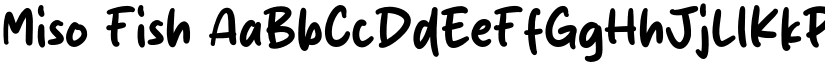 Miso Fish font