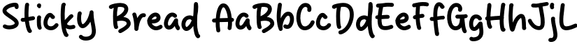 Sticky Bread font