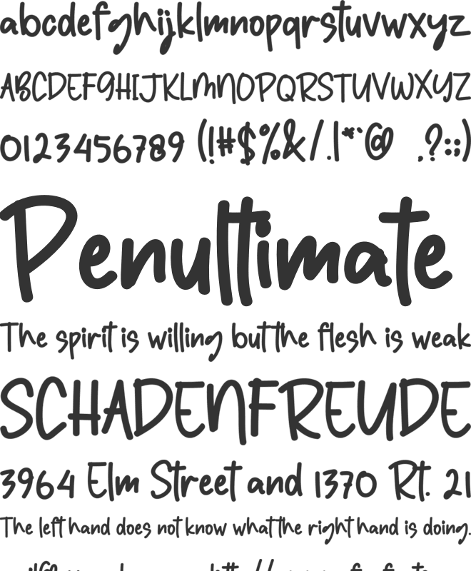 Small Beach font preview