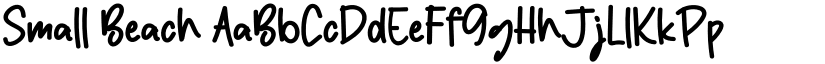 Small Beach font
