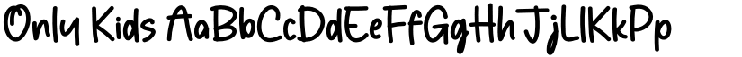 Only Kids font