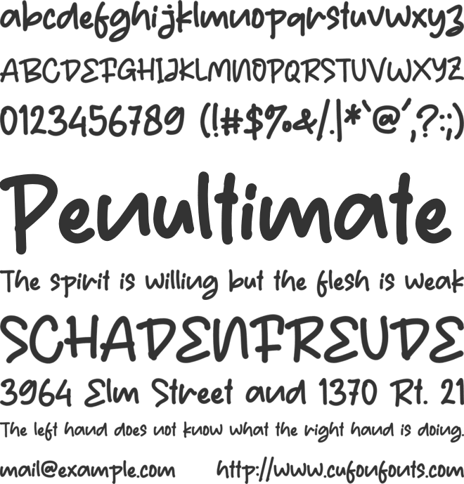 Summer Strike font preview