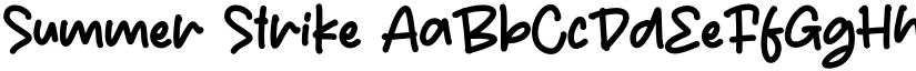 Summer Strike font download