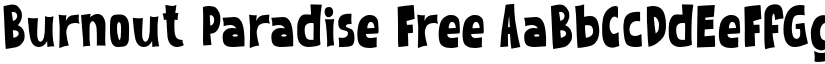 Burnout Paradise Free font download