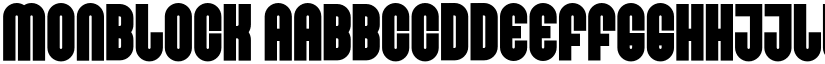 Monblock font download