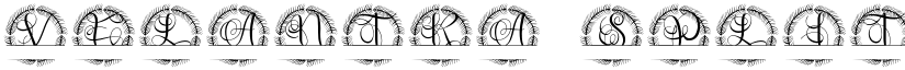 Velantra Split Monogram font