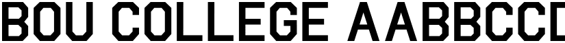 Bou College font