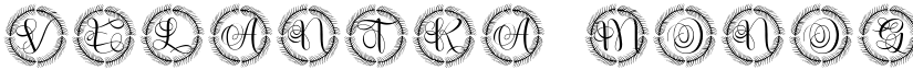 Velantra Monogram font download
