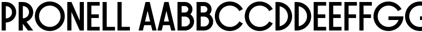 Pronell font
