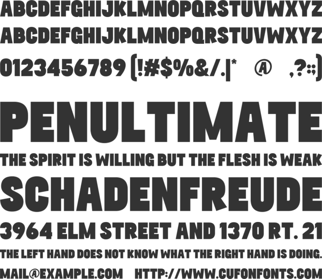 Tropical Horizon font preview