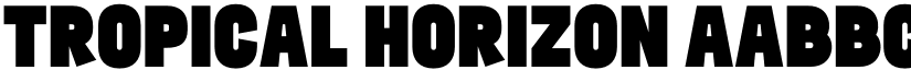Tropical Horizon font