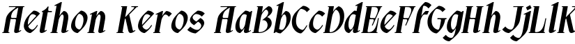 Aethon Keros font download
