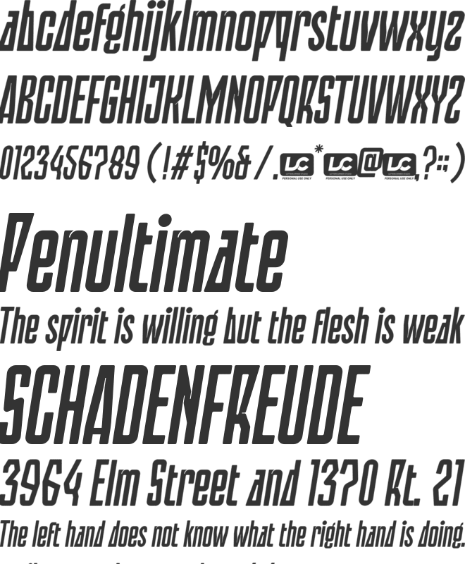 Bertall font preview