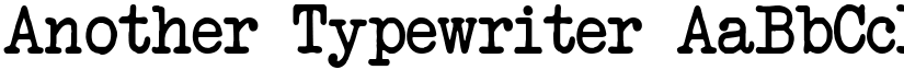 Another Typewriter font