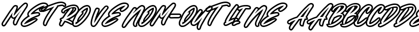 Metro Venom-outline font