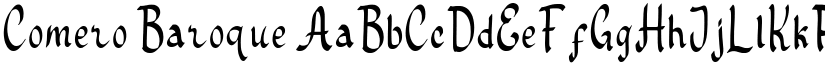 Comero Baroque font