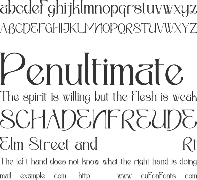 Anorthic font preview