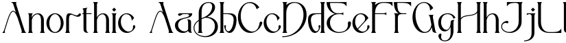Anorthic font
