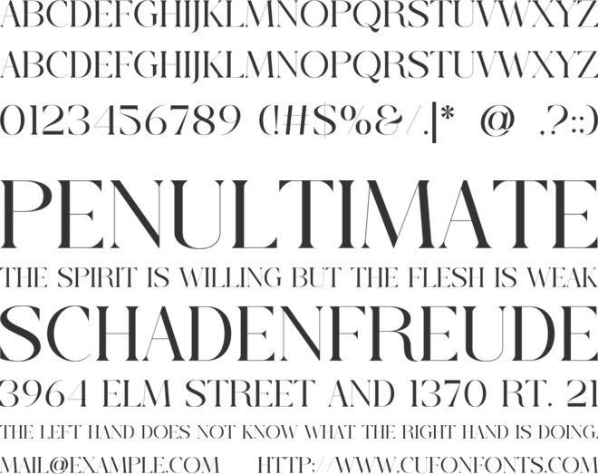 Maqena font preview