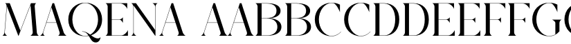 Maqena font