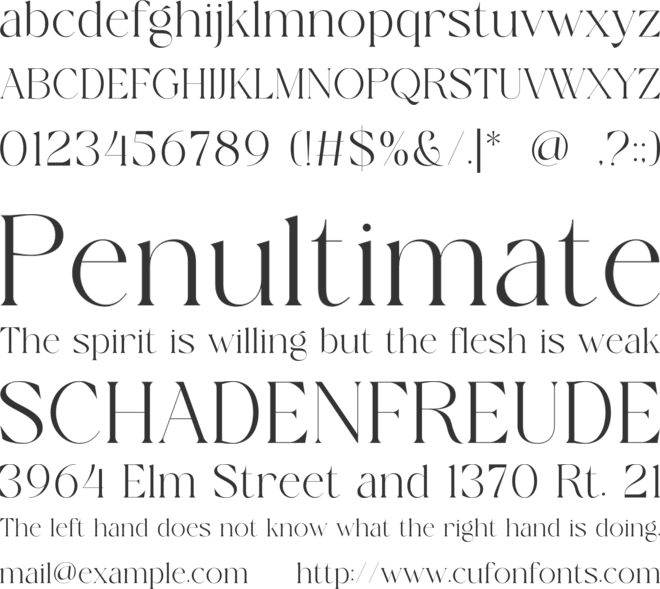 Madelys font preview