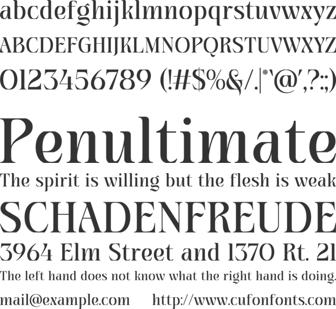 Pastone font preview