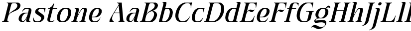 Pastone font