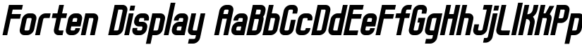 Forten Display font