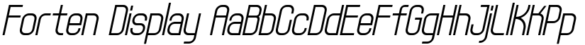 Forten Display font