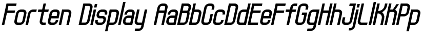 Forten Display font