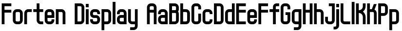 Forten Display font
