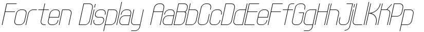 Forten Display font