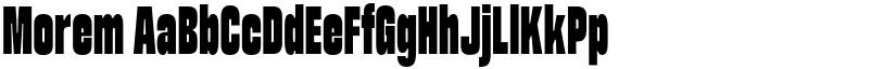 Morem font