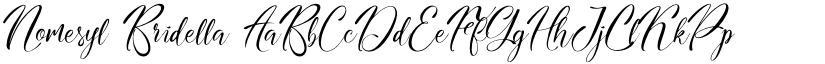 Nomesyl Bridella font