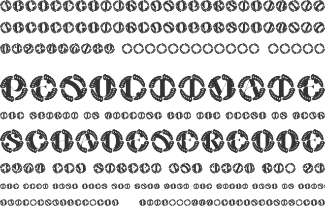 Barlena Monogram font preview