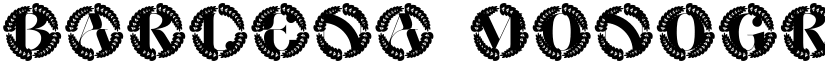 Barlena Monogram font
