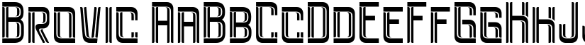 Brovic font
