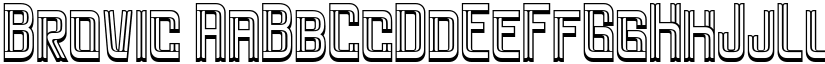 Brovic font