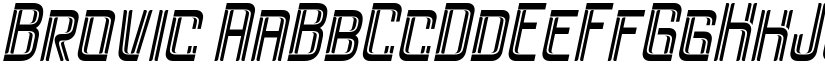 Brovic font
