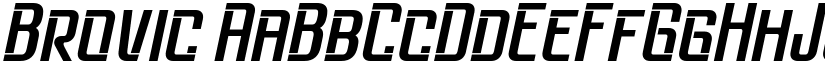 Brovic font