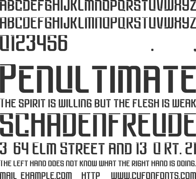 Brovic font preview