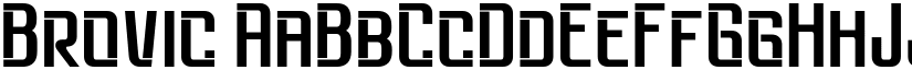 Brovic font