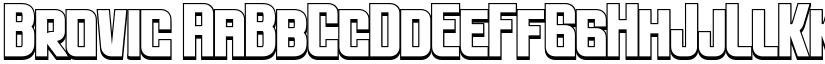 Brovic font