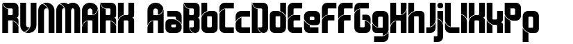 RUNMARK font